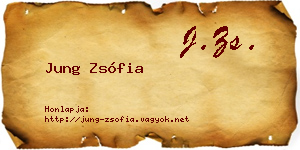 Jung Zsófia névjegykártya